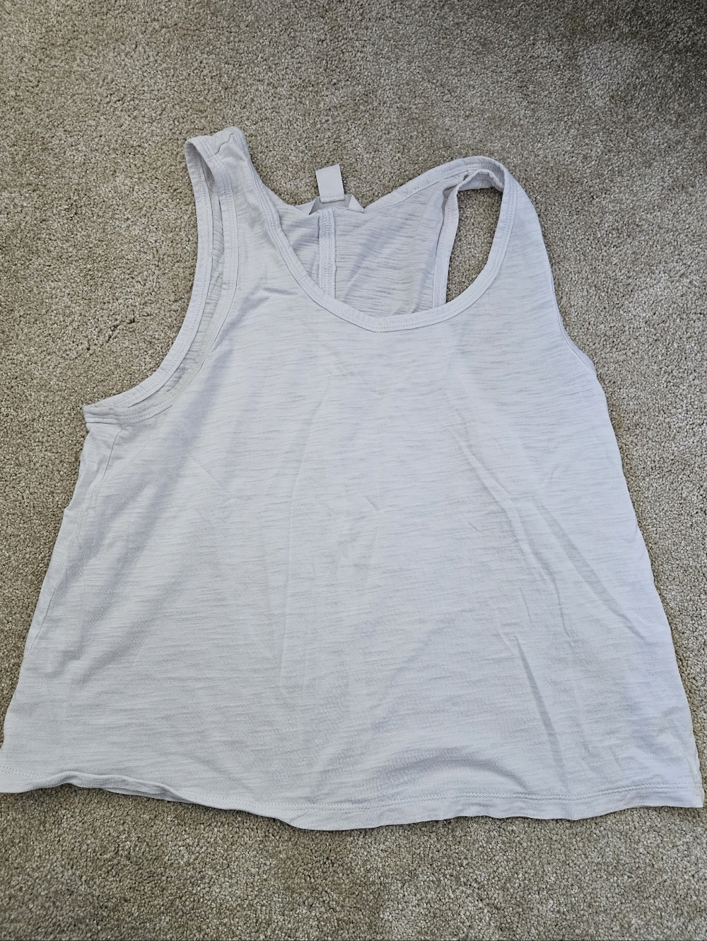 Athleta cropped white tank, small